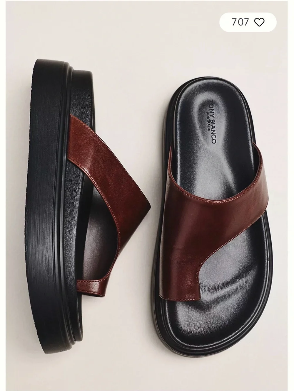 Tony Bianco Jazzy Toe Loop Slip-On Sandals Sole